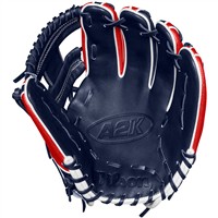Wilson A2K 1724SS Superskin 11.75in Baseball Glove (WBW1026171175), Red/Navy