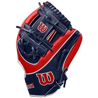 Wilson A2K 1724SS Superskin 11.75in Baseball Glove (WBW1026171175), Red/Navy