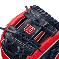 Wilson A2K 1724SS Superskin 11.75in Baseball Glove (WBW1026171175), Red/Navy