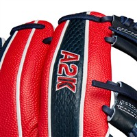 Wilson A2K 1724SS Superskin 11.75in Baseball Glove (WBW1026171175), Red/Navy
