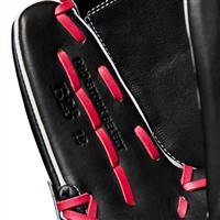 Wilson A2K B23 12in Baseball Glove, Black/Pink