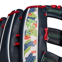 Wilson A2K MH23 Michael Harris II GM 12.75in Baseball Glove, Navy/Red