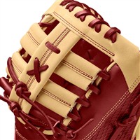 Wilson A2K 1679 12.5in 1st Base Baseball Glove, Red/Yellow