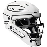 Rawlings Exclusive Adult Velo 2.0 Splatter Catcher's Set, White/Black
