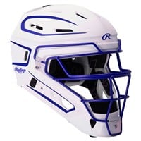 Rawlings Exclusive Adult Velo 2.0 Splatter Catcher's Set, White/Royal