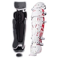 Rawlings Exclusive Adult Velo 2.0 Splatter Catcher's Set, White/Scarlet