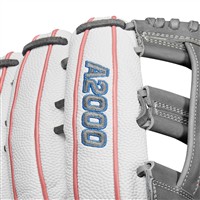 Wilson A2000 FP50SS Superskin 12.25in Fastpitch Glove, Grey/White