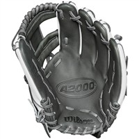 Wilson A2000 H75SS Superskin 11.75in Fastpitch Glove, Charcoal/White