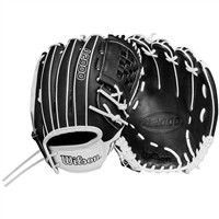 Wilson A2000 P12SS Superskin 12in Fastpitch Glove, Black/White