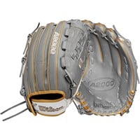 Wilson A2000 V125SS Superskin 12.5in Fastpitch Glove, Grey/White
