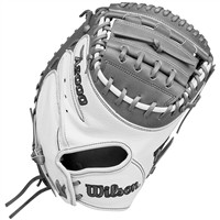 Wilson A2000 FPCM23SS Superskin 33in Fastpitch Catchers Glove, Grey/White