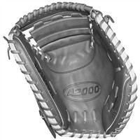 Wilson A2000 FPCM23SS Superskin 33in Fastpitch Catchers Glove, Grey/White