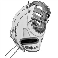 Wilson A2000 1620FPSS Superskin 12.5in 1st Base Fastpitch Glove, Grey/White