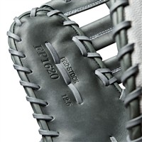 Wilson A2000 1620FPSS Superskin 12.5in 1st Base Fastpitch Glove, Grey/White