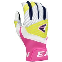 Easton Adult Limited Edition Walkoff Ethos 80s Batting Gloves, White/Pink