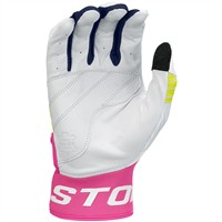 Easton Adult Limited Edition Walkoff Ethos 80s Batting Gloves, White/Pink