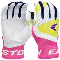 Easton Adult Limited Edition Walkoff Ethos 80s Batting Gloves, White/Pink