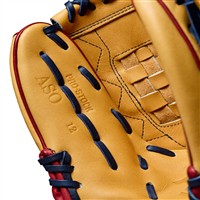 Wilson A2000 ASOFP Rachel Garcia GM 12in Fastpitch Glove, Tan/Red