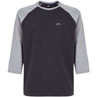 Oakley Men's Relax Raglan 3/4 Sleeve Baseball T-Shirt, Black/Grey
