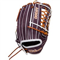 Wilson A2000 AA4 Aliyah Andrews GM 12.5in Fastpitch Glove, Purple/White