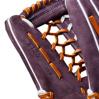 Wilson A2000 AA4 Aliyah Andrews GM 12.5in Fastpitch Glove, Purple/White