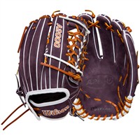 Wilson A2000 AA4 Aliyah Andrews GM 12.5in Fastpitch Glove, Purple/White