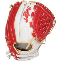 Rawlings Liberty Advanced Colorsync 4.0 12in Fastpitch Glove, White/Scarlet