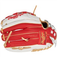 Rawlings Liberty Advanced Colorsync 4.0 12in Fastpitch Glove, White/Scarlet