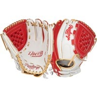Rawlings Liberty Advanced Colorsync 4.0 12in Fastpitch Glove, White/Scarlet