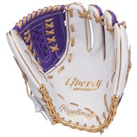 Rawlings Liberty Advanced Colorsync 4.0 12.5in Fastpitch Glove, White/Purple