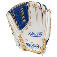 Rawlings Liberty Advanced Colorsync 4.0 12.5in Fastpitch Glove, White/Royal
