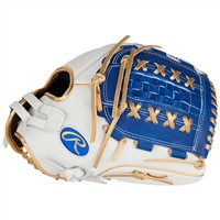 Rawlings Liberty Advanced Colorsync 4.0 12.5in Fastpitch Glove, White/Royal