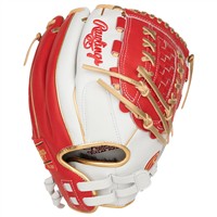 Rawlings Liberty Advanced Colorsync 4.0 12.5in Fastpitch Glove, White/Scarlet