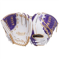 Rawlings Liberty Advanced Colorsync 4.0 12.5in Fastpitch Glove, White/Purple