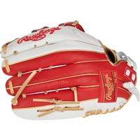 Rawlings Liberty Advanced Colorsync 4.0 12.75in Fastpitch Glove, White/Scarlet
