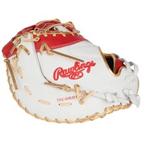 Rawlings Liberty Advanced Colorsync 4.0 13in 1st Base Fastpitch Glove, White/Scarlet