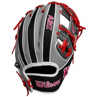 Wilson A2K 1786SS Superskin 11.5in Baseball Glove, Grey/Black