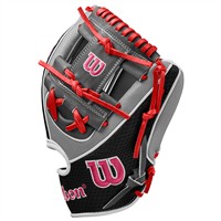 Wilson A2K 1786SS Superskin 11.5in Baseball Glove, Grey/Black