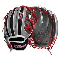 Wilson A2K 1786SS Superskin 11.5in Baseball Glove, Grey/Black