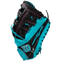 Wilson A2K 1679SS Superskin 12.5in 1st Base Baseball Glove, Teal/Black