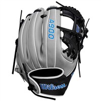 Wilson A900 PF1125 Pedroia Fit 11.25in Baseball Glove, Black/Silver