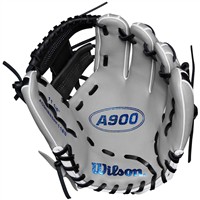 Wilson A900 PF1125 Pedroia Fit 11.25in Baseball Glove, Black/Silver