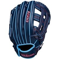 Wilson Youth A500 12in Baseball Glove, Navy/Blue