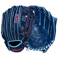 Wilson Youth A500 12in Baseball Glove, Navy/Blue