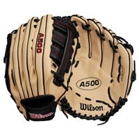 Wilson Youth A500 12.5in Baseball Glove, Blonde/Black