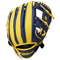 Wilson A200 EZ Catch Bananas 10in Baseball Glove, Navy/Blue