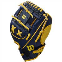 Wilson A200 EZ Catch Bananas 10in Baseball Glove, Navy/Blue