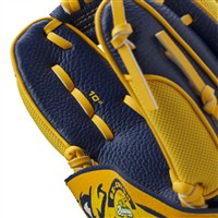 Wilson A200 EZ Catch Bananas 10in Baseball Glove, Navy/Blue