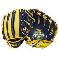 Wilson A200 EZ Catch Bananas 10in Baseball Glove, Navy/Blue