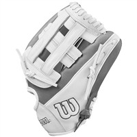 Wilson A1000 IF12 12in Fastpitch Glove, Grey/White